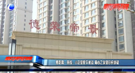 零距離·熱線：小區(qū)里愛(ài)車被盜 痛心之余望盡快偵破