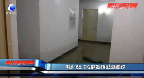 零距離·熱線(xiàn)：地下室漏水物品被泡 業(yè)主受損急盼解決