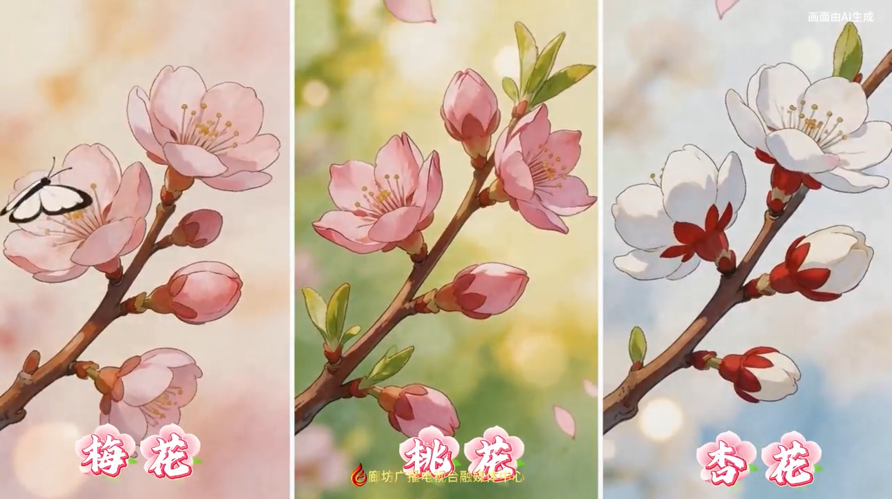 AI短視頻丨1分鐘認清春日花